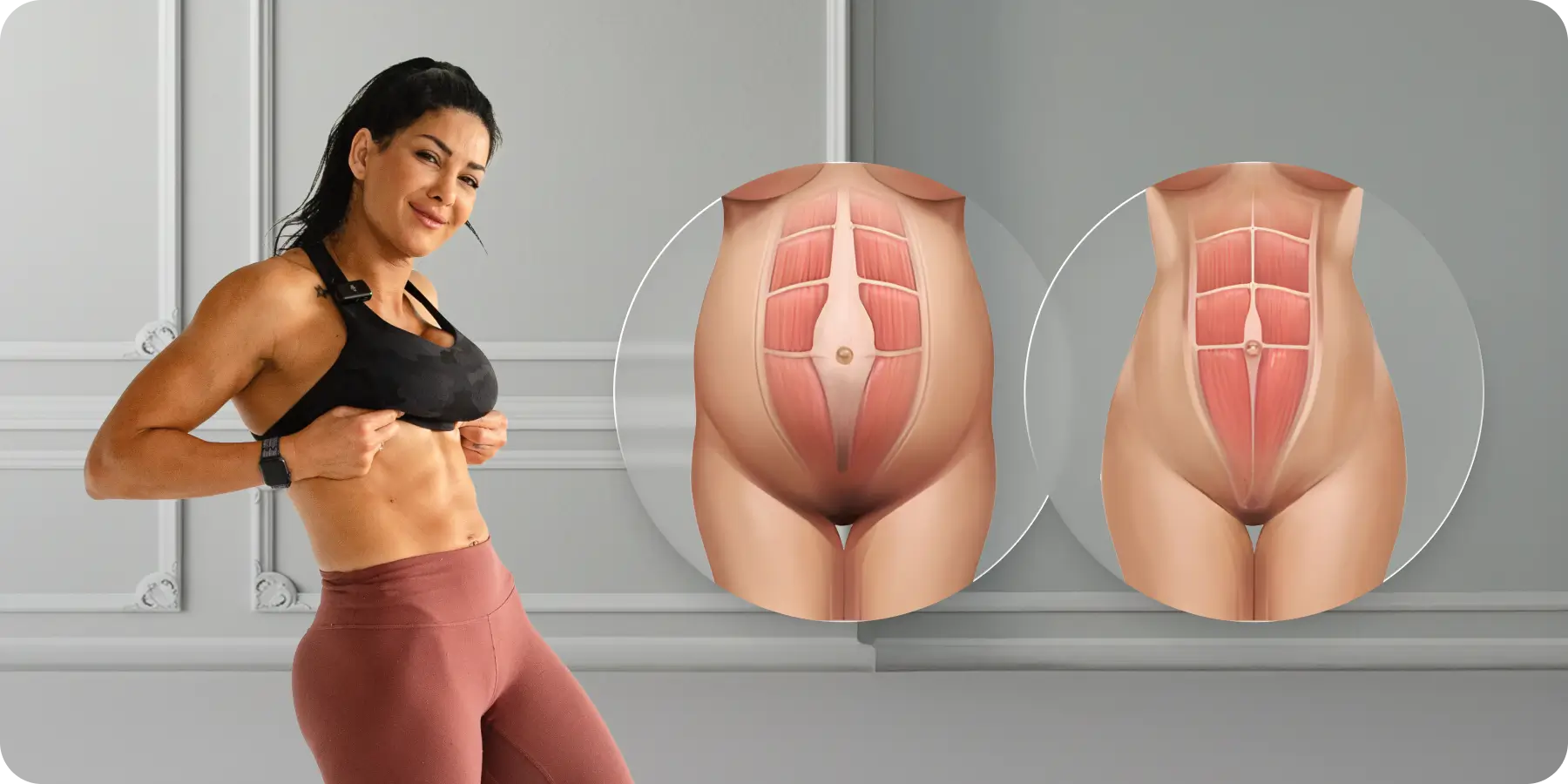 10 MIN Postpartum HIIT for Mom Pooch mother & baby